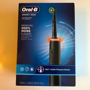 Oral B Smart 1500 Electric Toothbrush Black Unopened